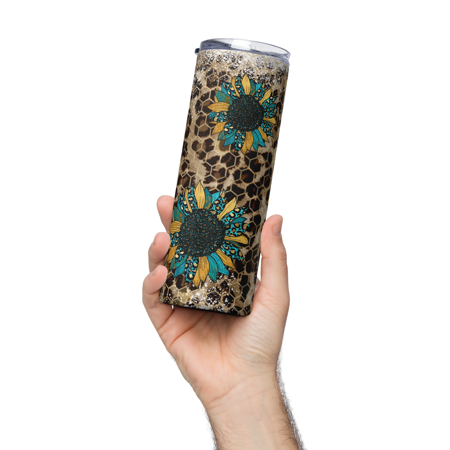 Cheetah Sunflower Tumbler